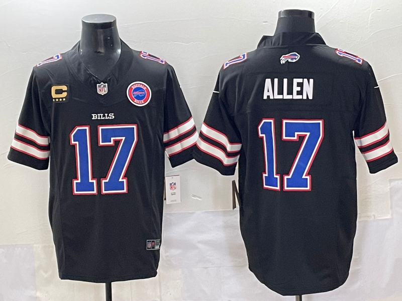 Men 2025 Buffalo Bills #17 Allen Black Nike Limited NFL Jersey style 002->->NFL Jersey